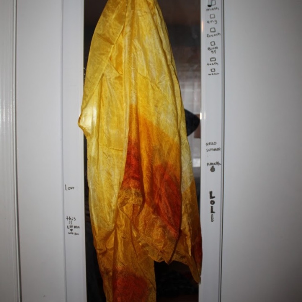 Yellow Silk Scarf